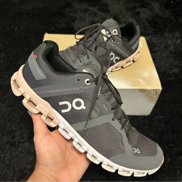 ON CLOUDFLOW black running athletic training lace up shoes sneakers women’s 9 - Picture 1 of 8